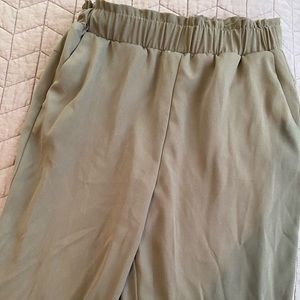 Olive green work pants